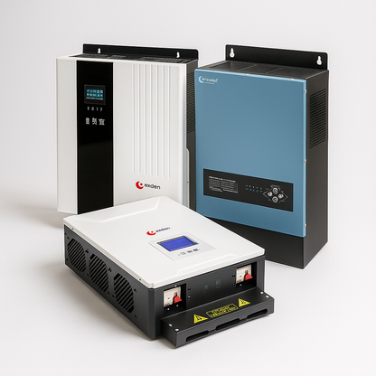 Exden Trio Pro Hybrid Solar Inverter Set